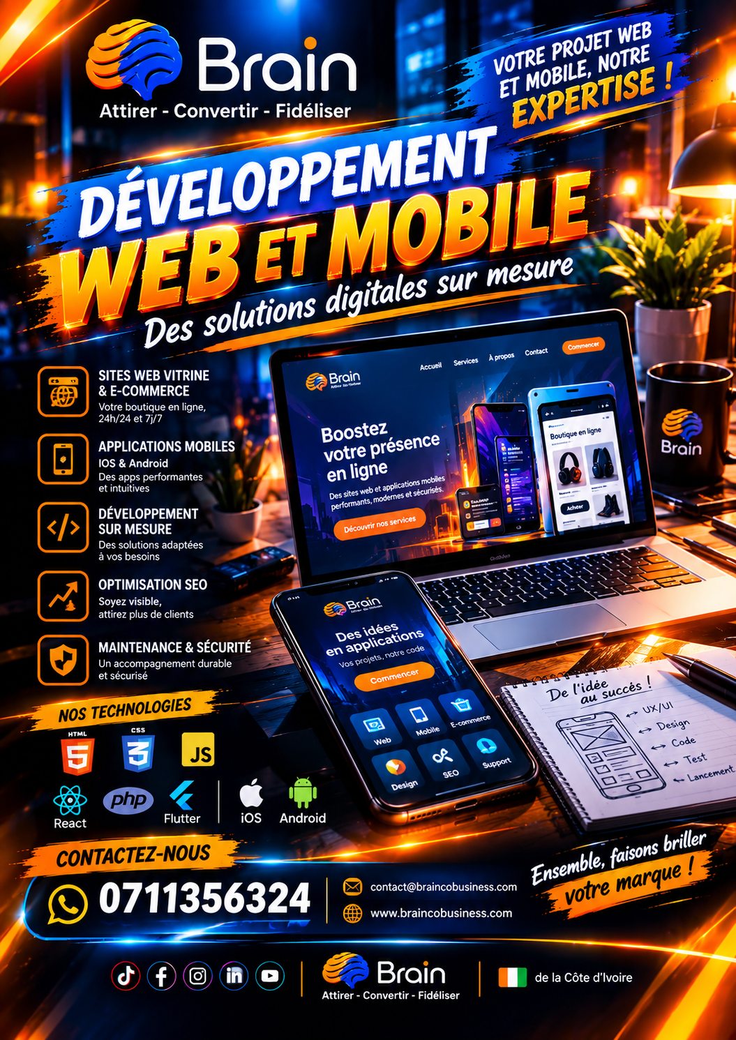 Développement web, e-commerce et mobile